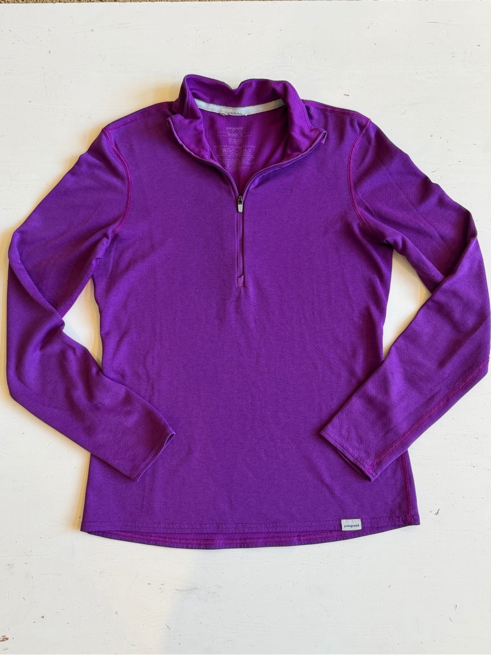 Patagonia Capilene 3 Midweight Quarter Zip Pullover Purple Base Layer Top S